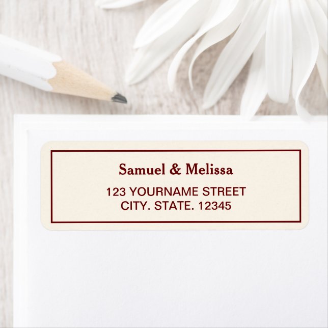 Elegant Cream and Burgundy Wedding (Insitu)