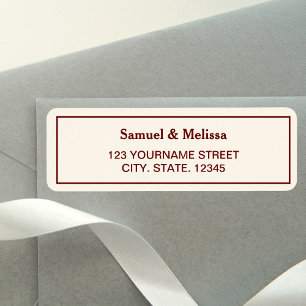 Elegant Cream and Burgundy Wedding