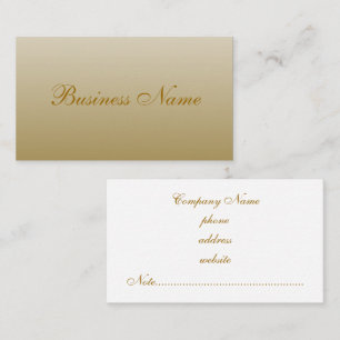 Elegant Cream Business Card