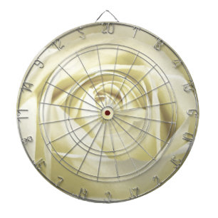 Elegant Cream Rose Dartboard