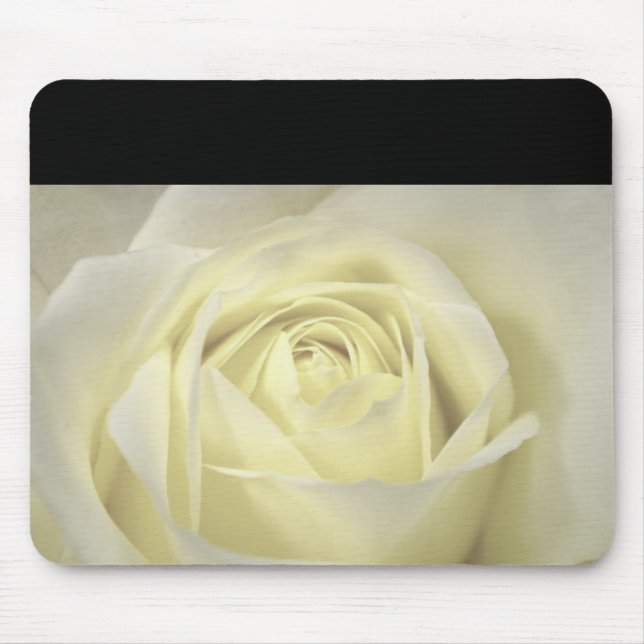 Elegant Cream Rose Mouse Mat (Front)