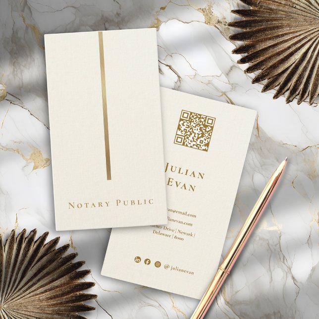 Elegant Creamy White Glitter Gold Sophisticated Business Card (Creator Uploaded)