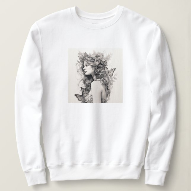 Elegant Create Your Own Cute simple design Sweatshirt (Design Front)