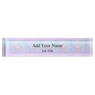 Elegant Create Your Own Photo & Name Nameplate
