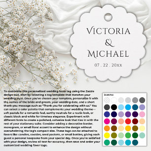 Elegant Create Your Own Wedding Favour Tags