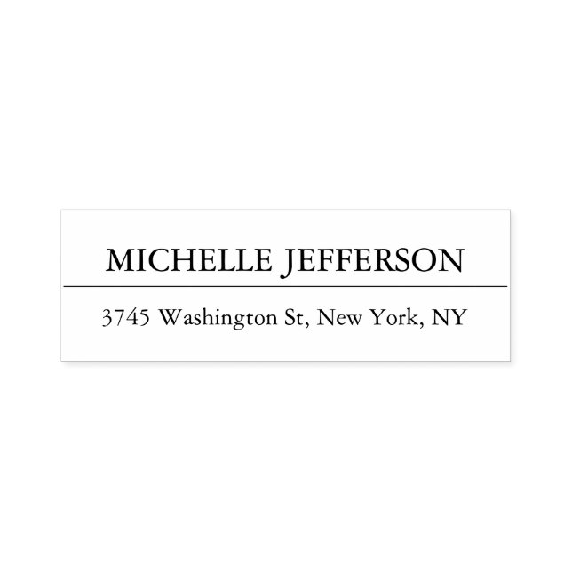 Elegant Creative Minimalist Modern Professional Self-inking Stamp (Design)