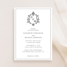 Elegant Crest Monogram Wedding