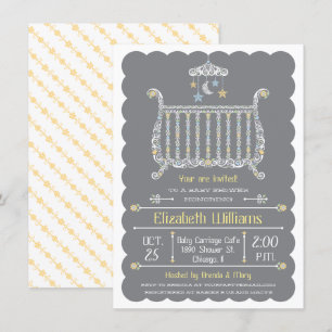 Elegant Crib — Baby Shower Invitation