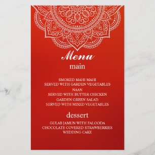 Elegant crimson Paisley Indian Hindu Wedding 