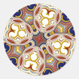 Elegant Cross Classic Round Sticker