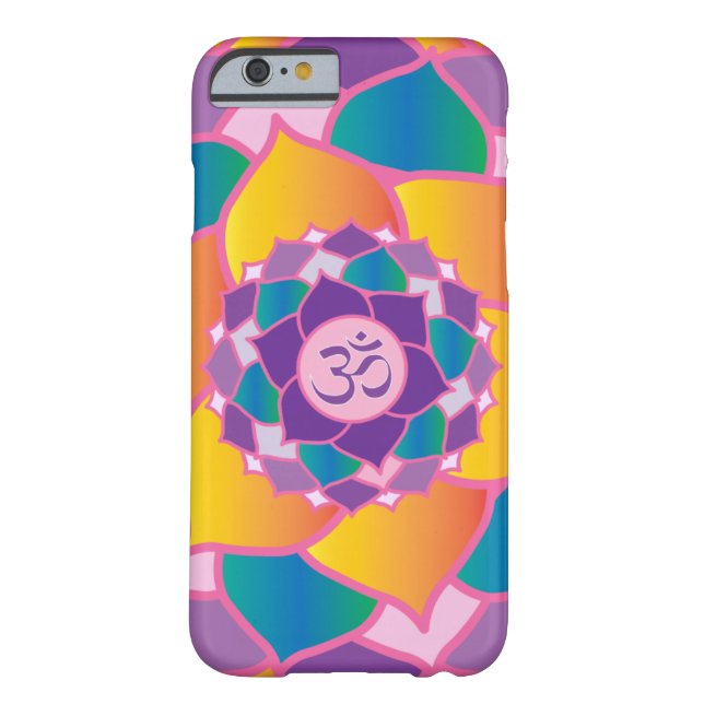 Elegant Crown Chakra Yoga Meditation Enthusiast's Case-Mate iPhone Case (Back)
