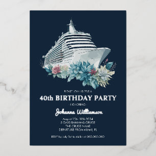 Elegant Cruise Trip Women 40th Birthday Party
