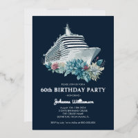 Elegant Cruise Trip Women 60th Birthday Party