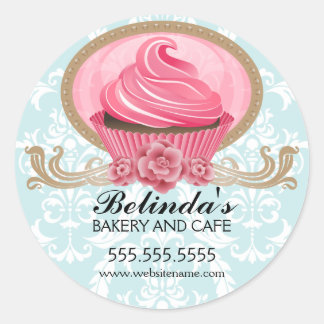 Elegant Cupcake Bakery Box Seal
