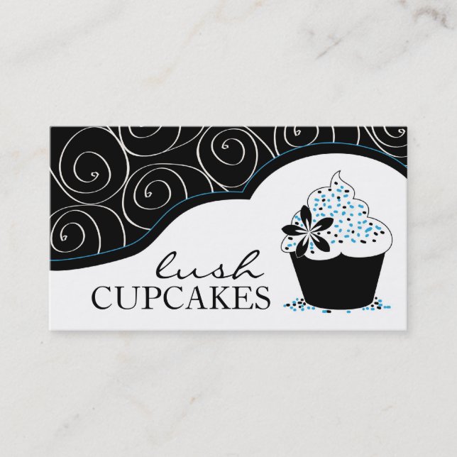 Elegant Cupcake Business Cards (Front)