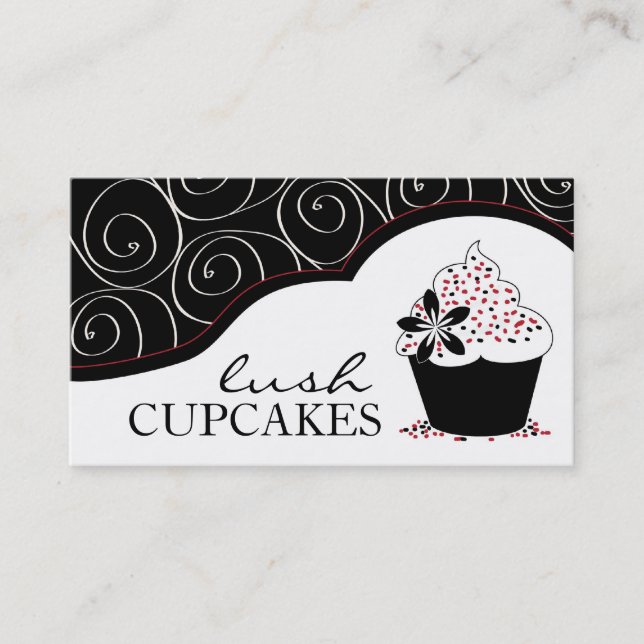 Elegant Cupcake Business Cards (Front)