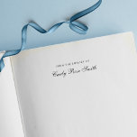 Elegant Cursive Classic From The Library Of Self-inking Stamp<br><div class="desc">Elegant Cursive Classic From The Library Of Self Inking Rubber Stamp that is easy to personalise. Great stamp for your books. Personalise it by replacing the placeholder text with your name. For more options such as to change the font and it's size click the "Customise it" button. *Please note that...</div>