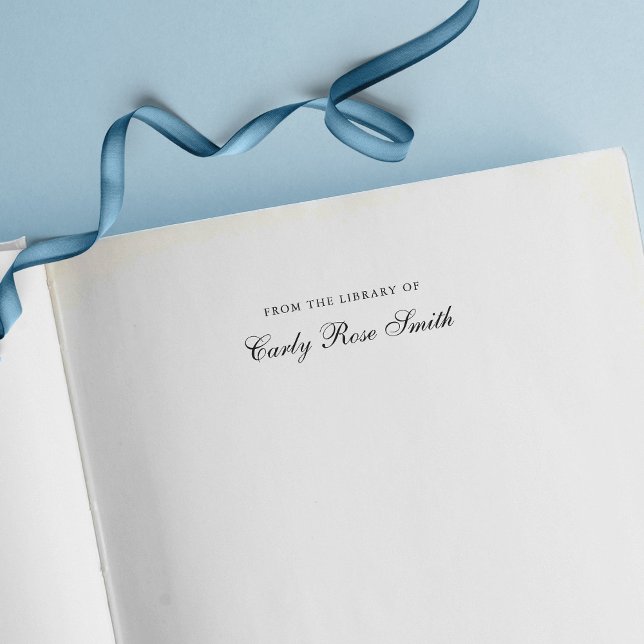 Elegant Cursive Classic From The Library Of Self-inking Stamp (Creator Uploaded)