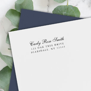 Elegant Cursive Classic Return Address Self-inking Stamp