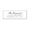 Elegant Cursive Family Name Return Address 