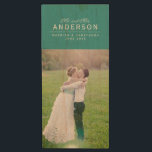 Elegant Cursive Mr and Mrs Name Wedding Photo Wood USB Flash Drive<br><div class="desc">Elegant Cursive Mr and Mrs Name USB Flash Drive with editable background (front and back) colour featuring your last name, your own photo (just replace the placeholder photo) and below a thin line, state the content of the USB Flash Drive. This is perfect as a keepsake and for storing photos...</div>