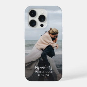 Elegant Cursive Script Photo Custom iPhone 15 Pro Case