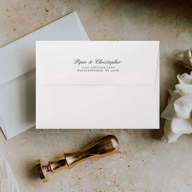 Elegant Cursive Script Wedding Envelope (Creator Uploaded)