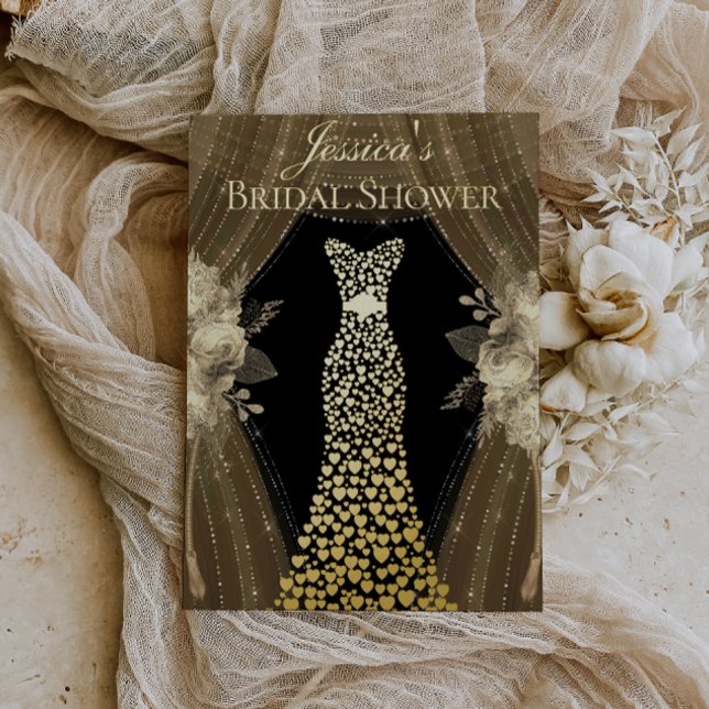 Elegant Curtains & Dress Bridal Shower Real Gold (Creator Uploaded)