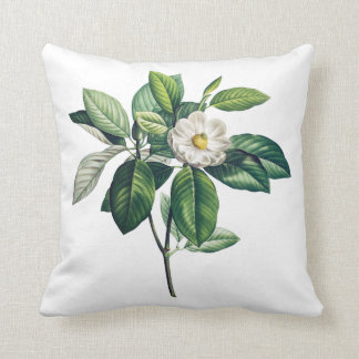 Elegant cushion with rare botanical illustrations