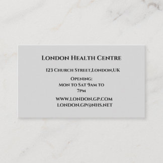 Elegant Custom Appointment CARD