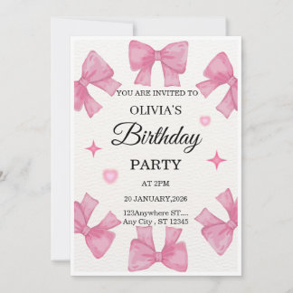 Elegant Custom Birthday Invitation | Modern Person