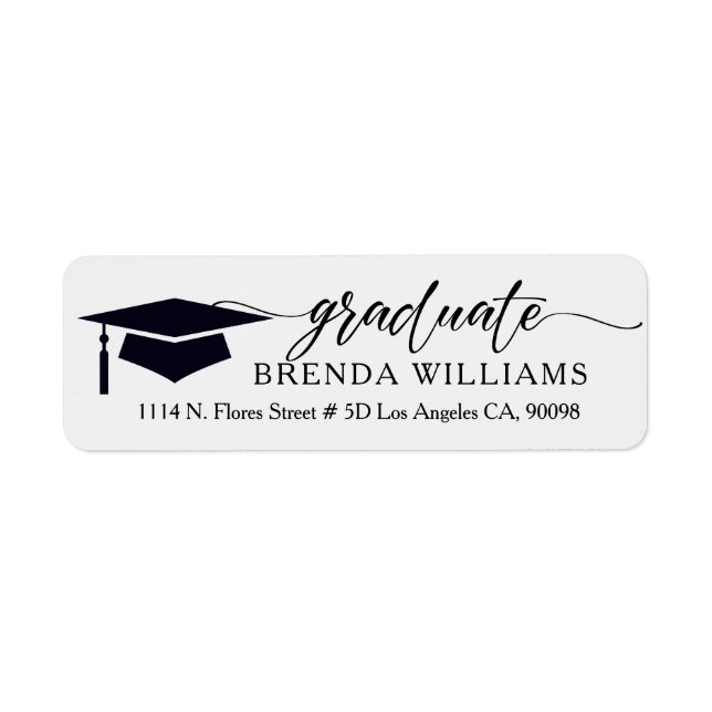 Elegant Custom Black Typography On White (Front)