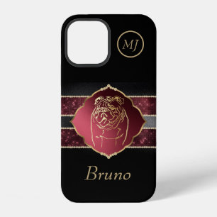 Elegant Custom Bulldog Lovers Apple iPhone 12 Case