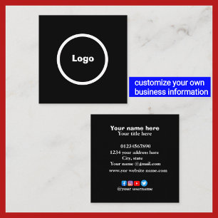 Elegant Custom Business Card Minimal Professional