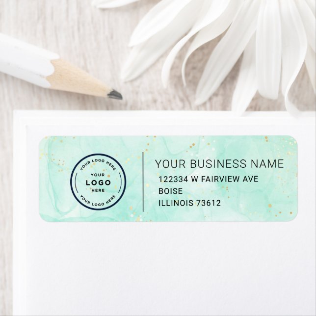 Elegant Custom Business Return Address Labe (Insitu)