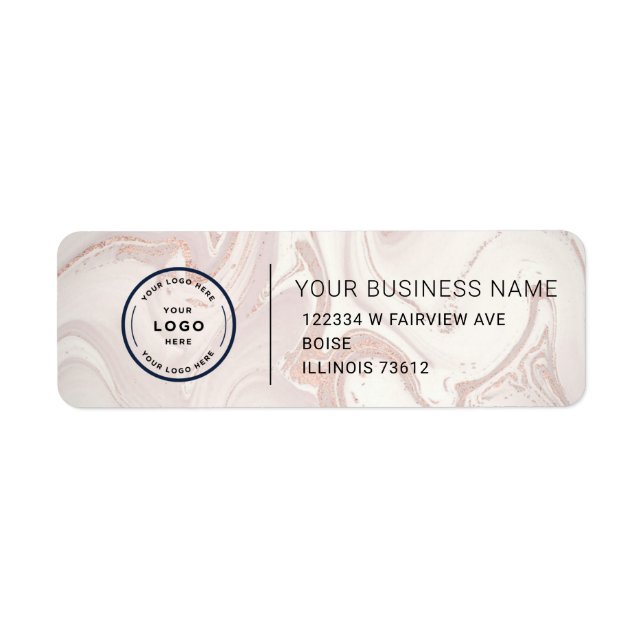 Elegant Custom Business Return Address Label (Front)