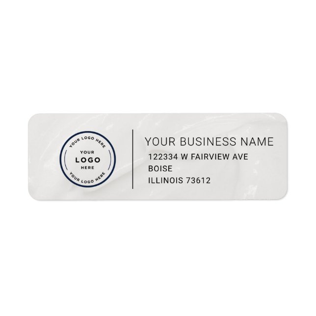 Elegant Custom Business Return Address Label (Front)