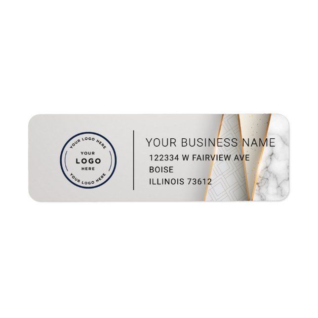 Elegant Custom Business Return Address Label (Front)