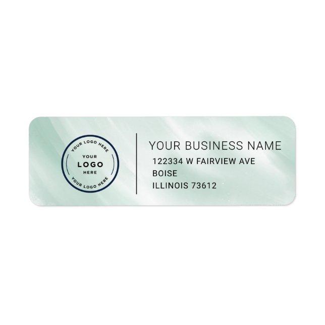 Elegant Custom Business Return Address Label (Front)