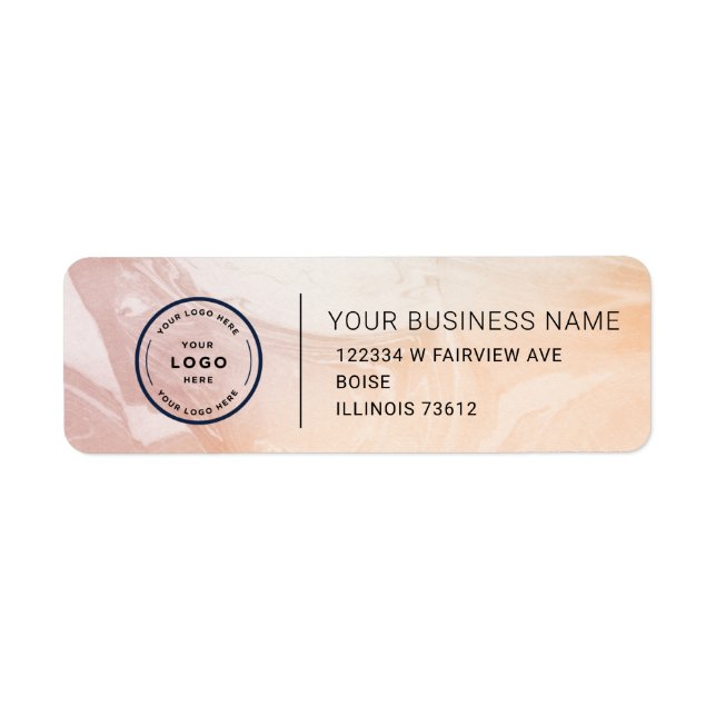 Elegant Custom Business Return Address Label (Front)
