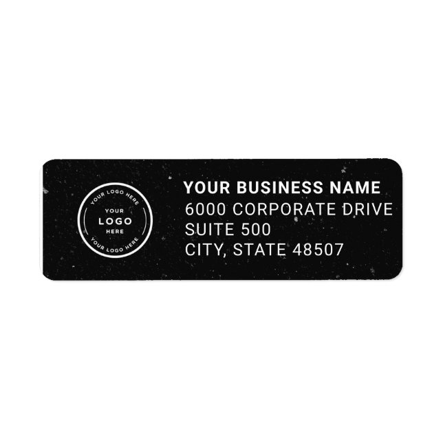 Elegant Custom Business Return Address Label (Front)