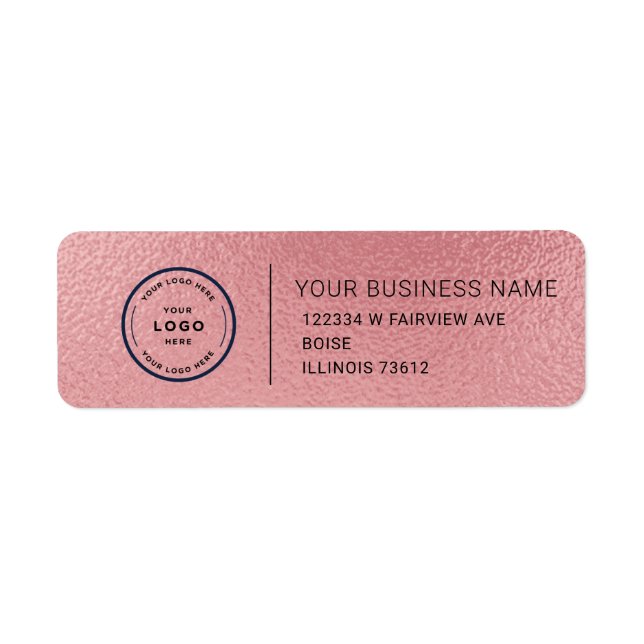 Elegant Custom Business Return Address Label (Front)