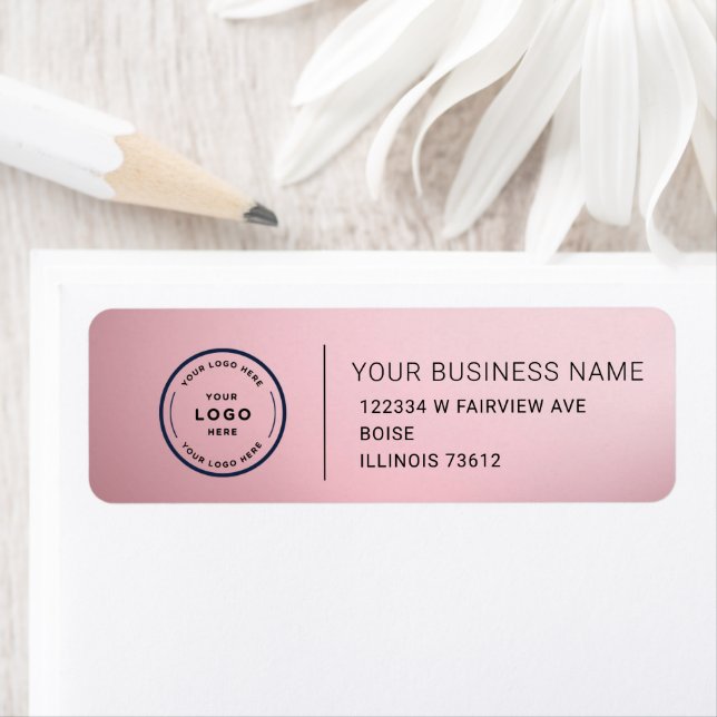Elegant Custom Business Return Address Label (Insitu)