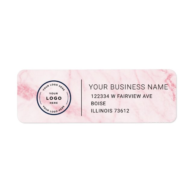 Elegant Custom Business Return Address Label (Front)