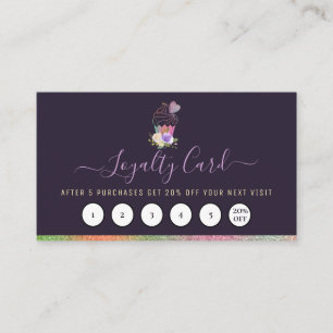 elegant custom cakery loyalty card