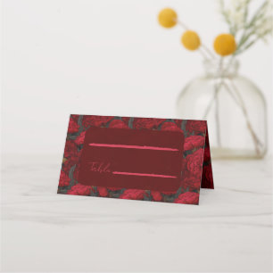 Elegant Custom Carnation Flower Destination Weddin Place Card
