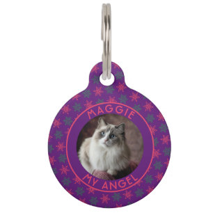 Elegant Custom Cat Dad Gift Christmas Pet Tag