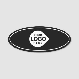 Elegant Custom Company Logo   Name Tag