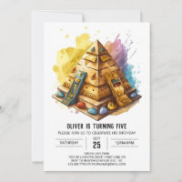 Elegant Custom Egyptian Pyramids Birthday