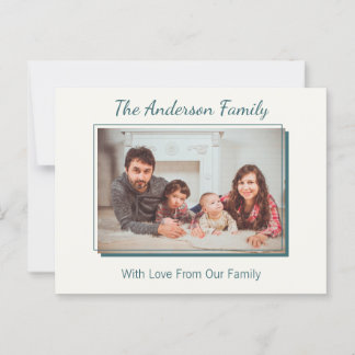 Elegant Custom Family Photo Keepsake Postcard